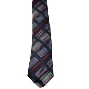 ANDREW’S TIES 100% SILK DIAGONAL STRIPED MULTICOLOR MEN’S TIE